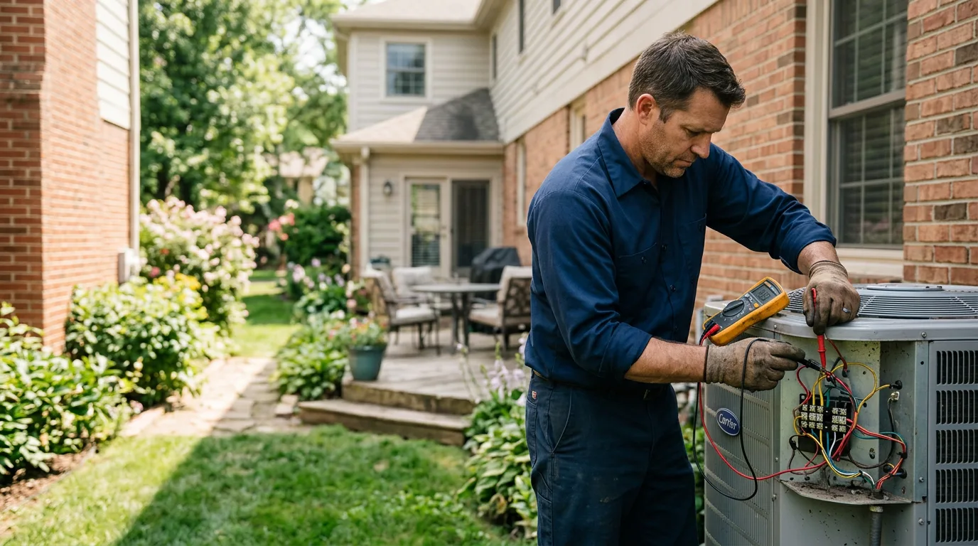 HVAC technician working near Gary, IN